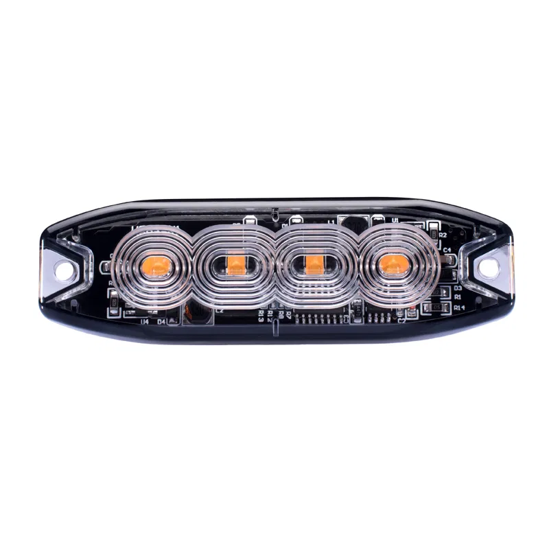 RS3020BSP – RACESPORT LT Warning Light, 3-7/8 Inch Length x 1-1/4 Inch Width Mini Bar Surface Mount Strobe Clear Lens...